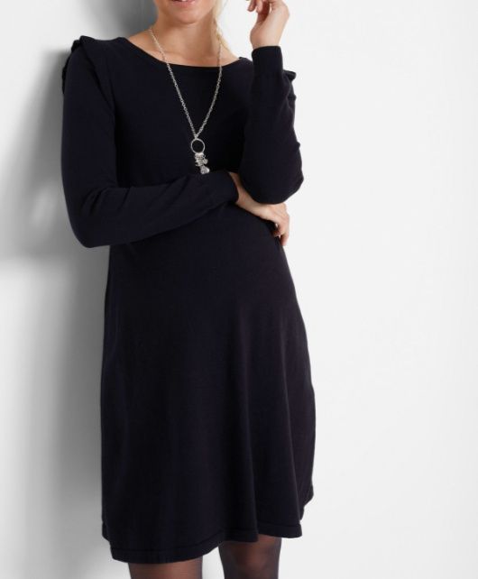 B.P.C dzianinowa czarna ciążowa sukienka ^40/42