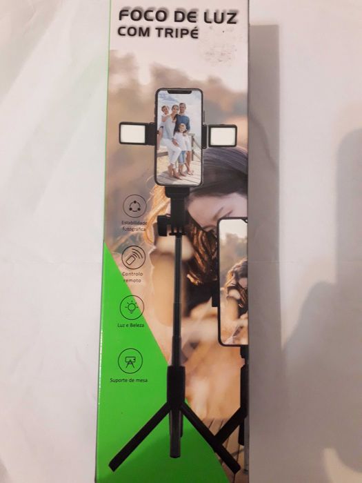 Selfie sitck com luz e bluetooth NOvO 7€