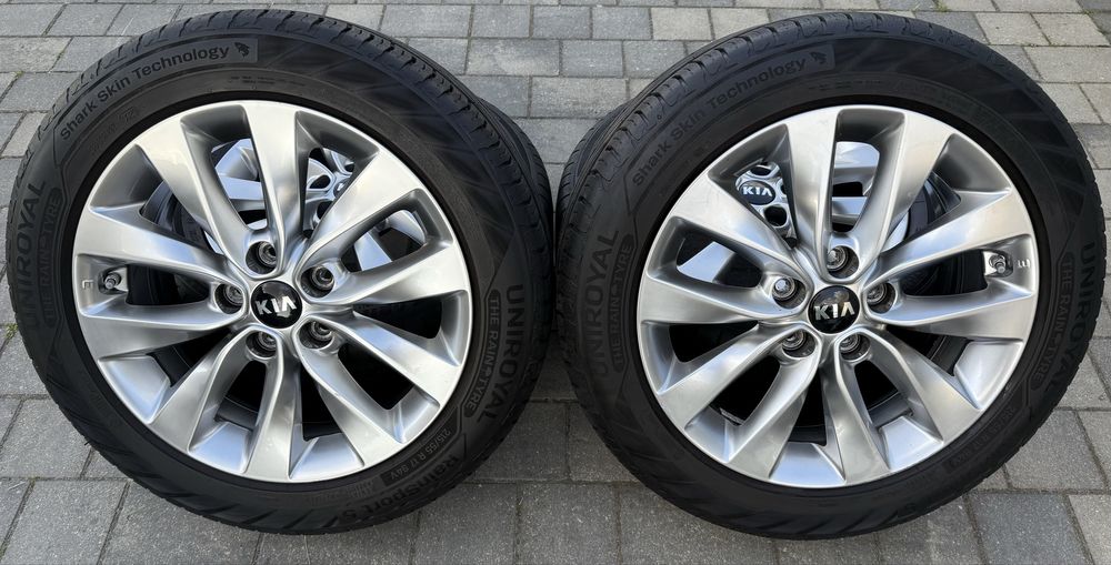 Oryginalne felgi Kia Optima X-Ceed 7.5J 5x114.3 TPMS 215/55R17 lato