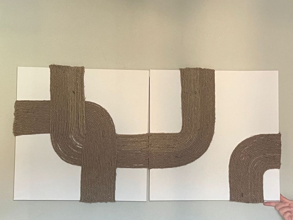 Peça de arte de parede rústica!