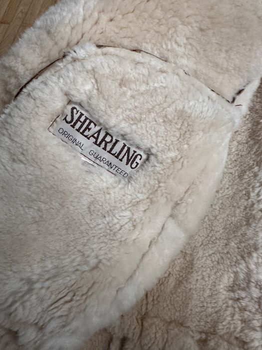 Вінтажна дублянка авіатор shearling італія