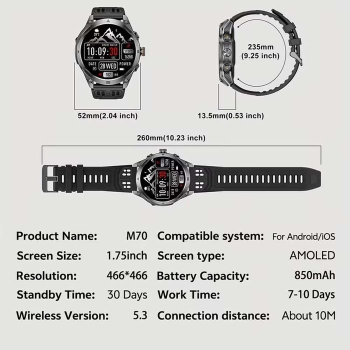 T-REX3-ULTRA Смарт-годинник GPS 2025 року