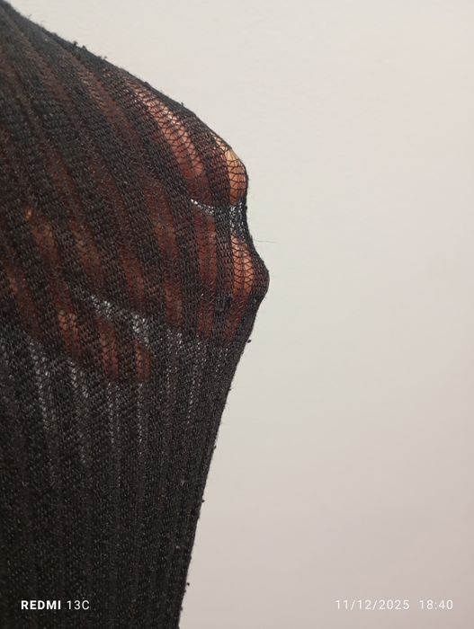 Meias calças caneladas