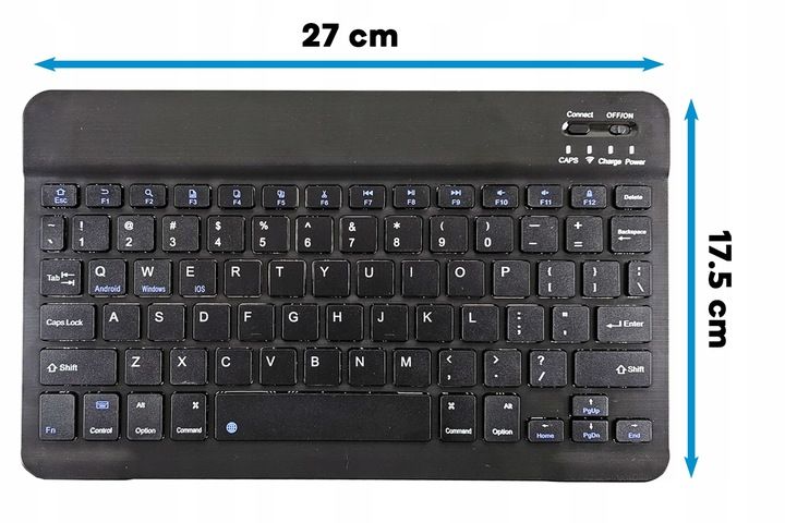 etui z klawiatura do samsung galaxy tab s9 fe+ 12.4" 2023 sm-x610 sm-x616b