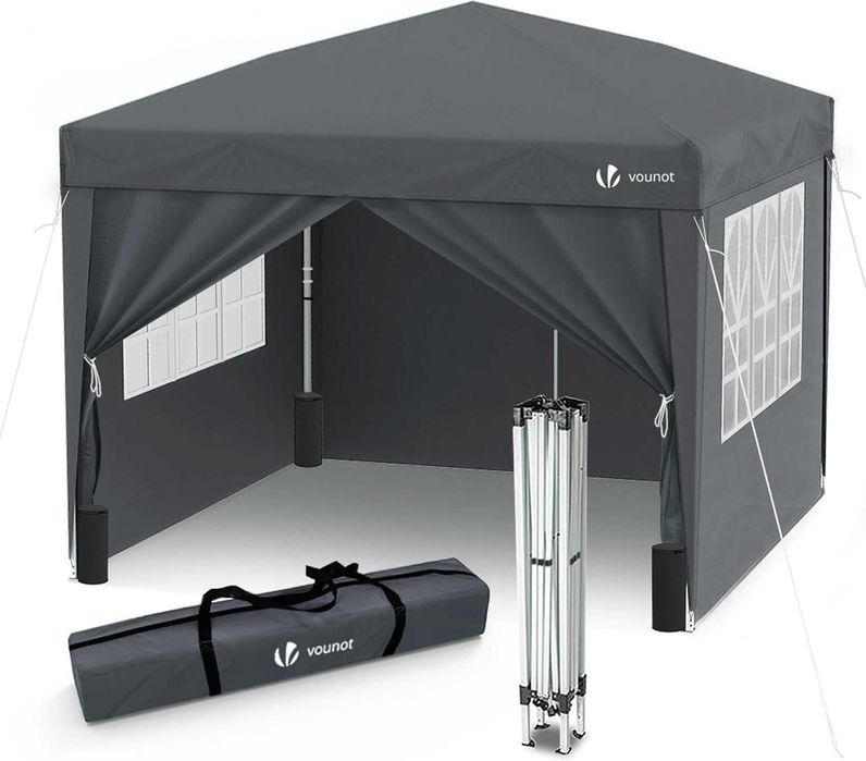 T4- Tenda Dobrável Gazebo 3x3m com 4 Paredes e 4 Sacos de Areia