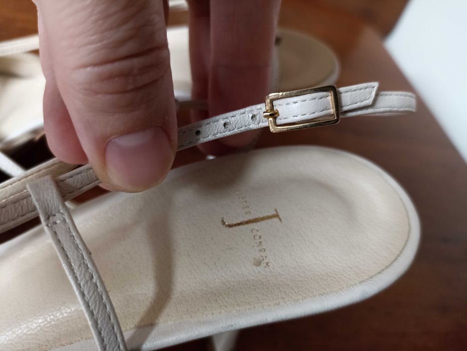 Білі весільні туфлі з натуральної замші Jasper Conran 41 розмір Італія