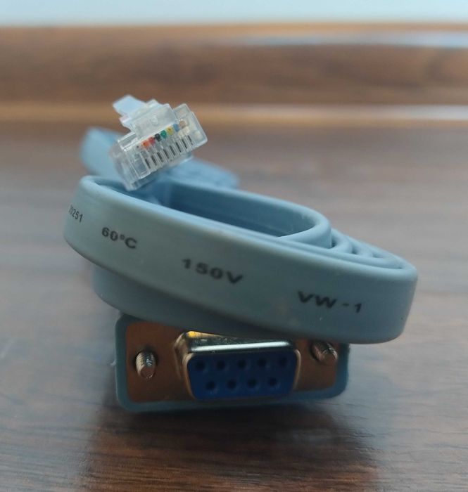 Kabel konsolowy konwertera DB 9Pin RS232 szeregowy na Ethernet