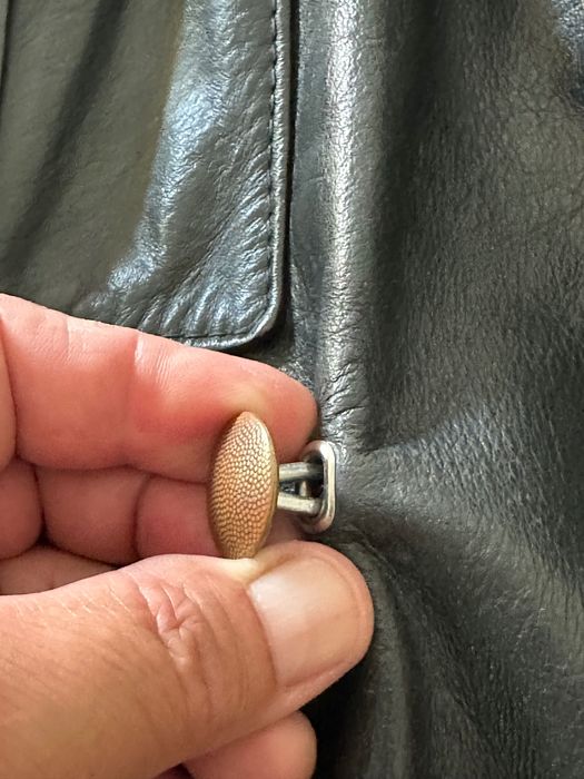 Casaco de moto em Pele de Cavalo ( HorseHide ) - Polícia Alemã anos 80