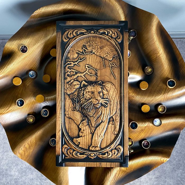 Подарок Мужчине НАРДЫ Премиум качества Ручной работы из Массива дерева