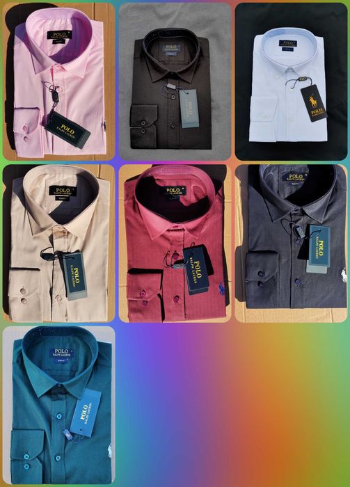 Koszule eleganckie ralph lauren dlugi męskie maly znaczek OUTLET