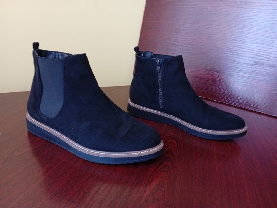 Botki sztyblety damskie M&S Marks Spencer czarne/8