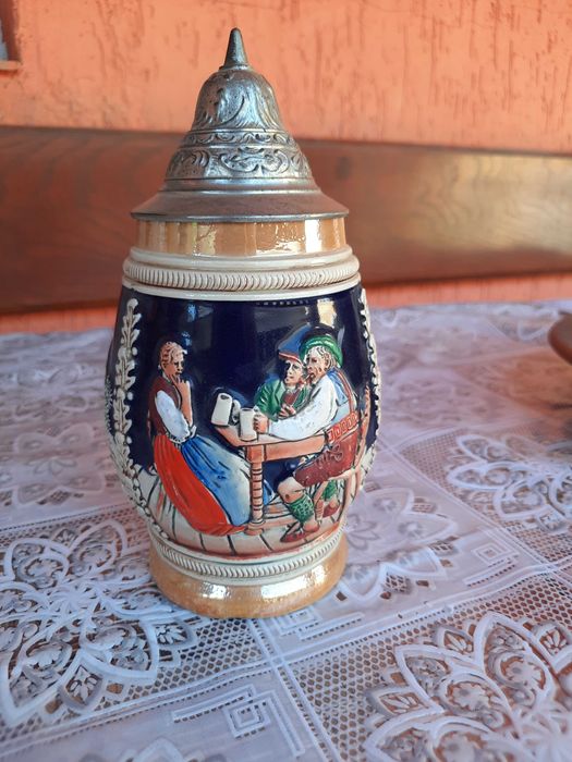 Пивные кружки.1 музыкальная. ГДР.Олово, керамика.