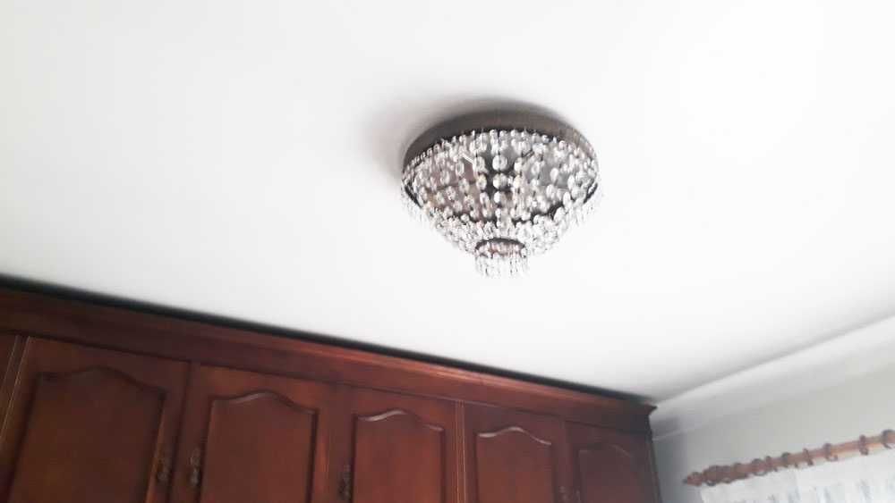 Candeeiro de cristal para teto