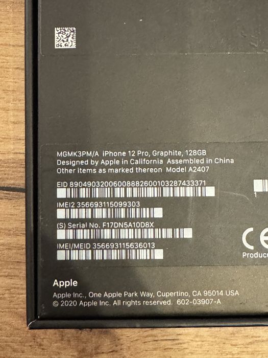 Iphone 12 PRO 128 GB. Graphite