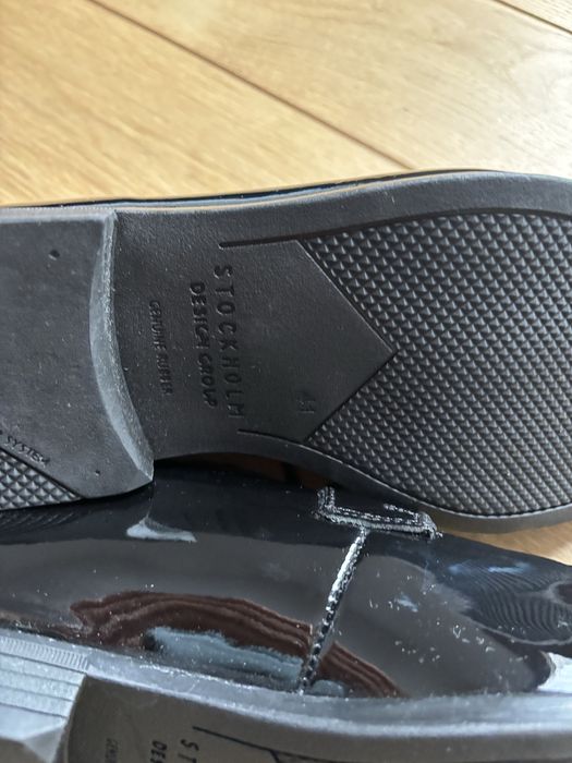 Nowe męskie lakierowane buty lakierki Stockholm 41 27cm