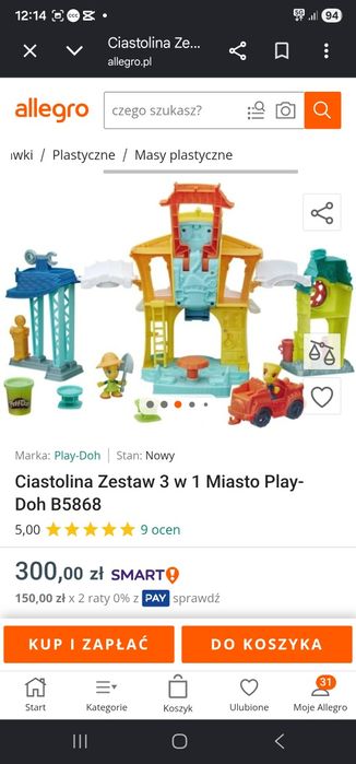 Play doh town ciastolina