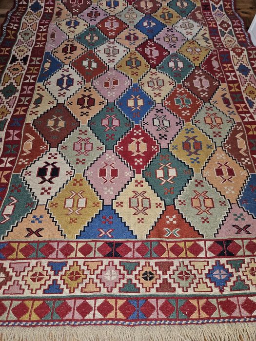 Kilim Persa de Tabriz Original - 150x100cm (Novo)
