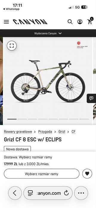 Canyon Grizl CF 8 ESC w/ ECLIPS