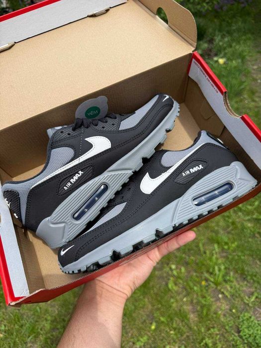 ОРИГІНАЛ! Nike Air Max 90 Black/Grey 40 40.5 | IM5989-010