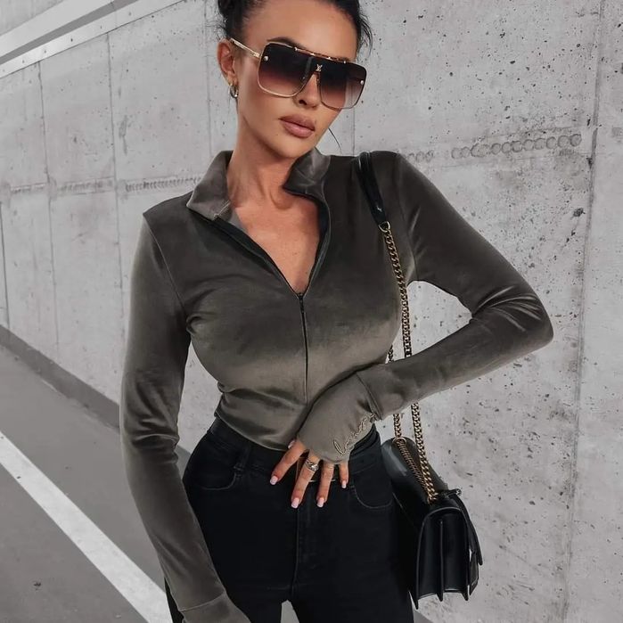 Body olavoga Spain S M czarne ciemny beż coffe