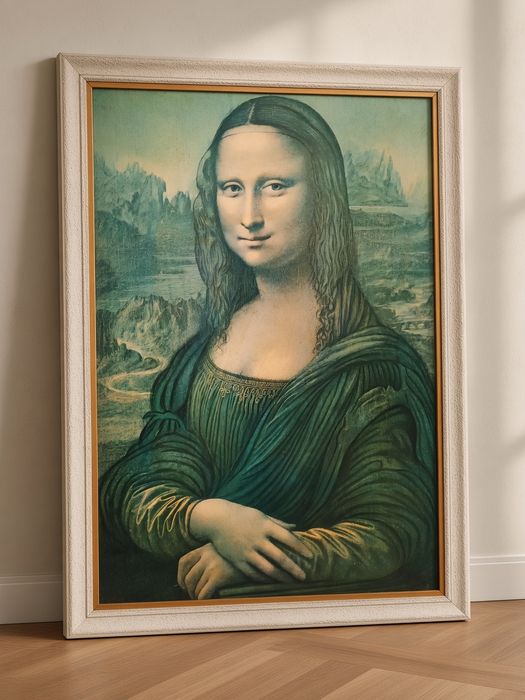 Réplica de quadro Mona Lisa, 120x80x3cm