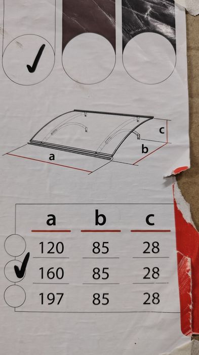 Toldo Arctom - Larus fixo de 160cms para porta, janela ou outros
