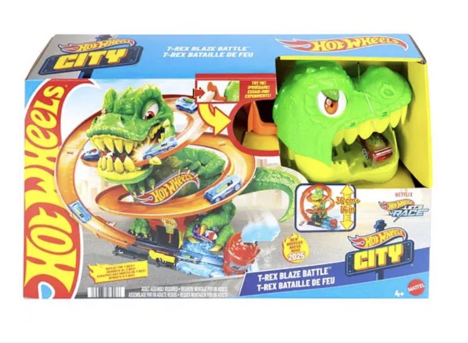 Ігровий набір Hot Wheels City Атака вогняного Ті-Рекса