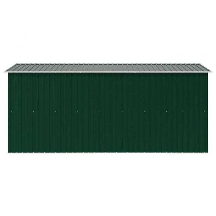 Abrigo de Jardim Metálico 257x392x181 cm – Verde