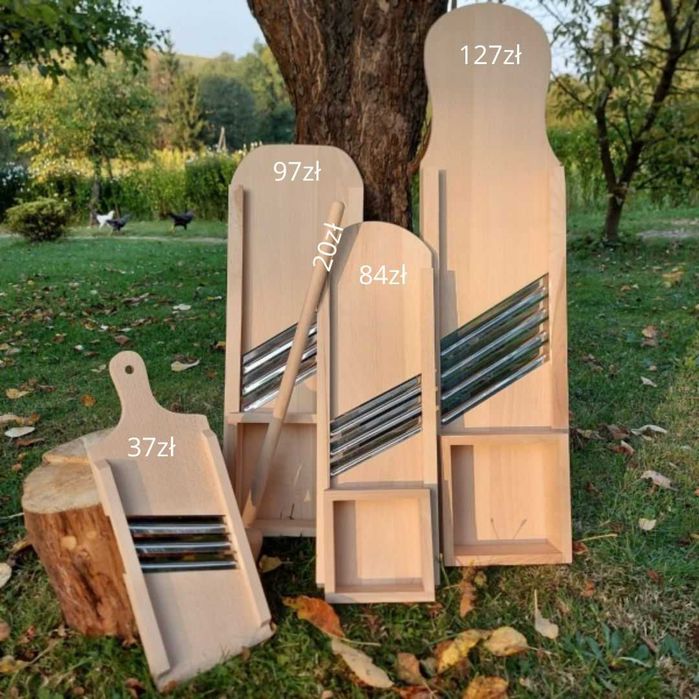 Szatkownice do kapusty drewniane tarki  bukowa szatkownica 43cm