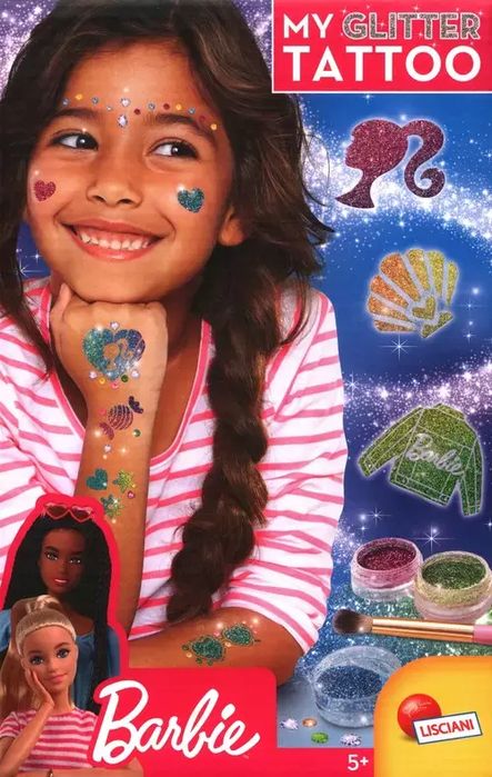 Barbie Brokatowe tatuaże. Lisciani