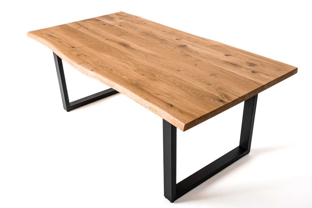 Stół drewniany dąb lity rozkładany rustic LOFT Loftowy blat Łęczna