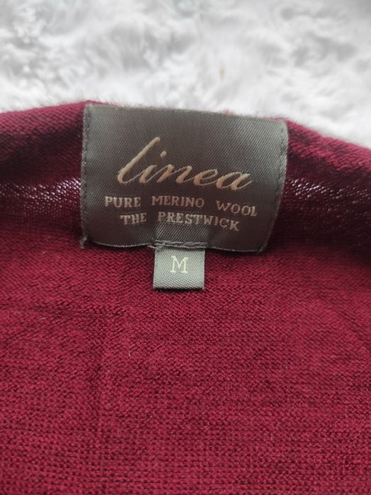 Sweter męski wełniany M 100% wełna merino