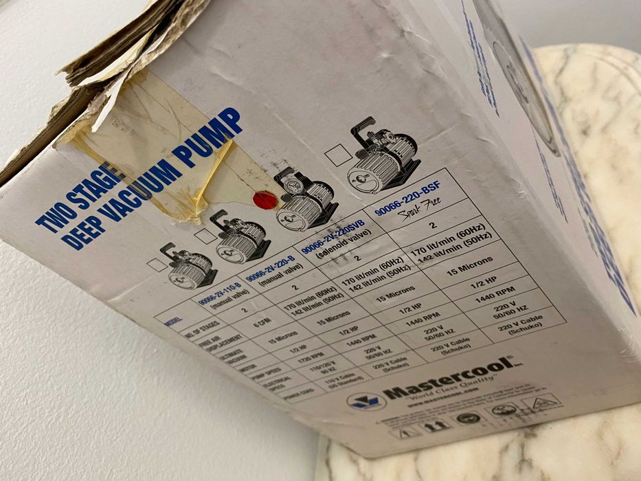 Bomba De Vácuo para AVAC/R De Duplo Estágio Mastercool