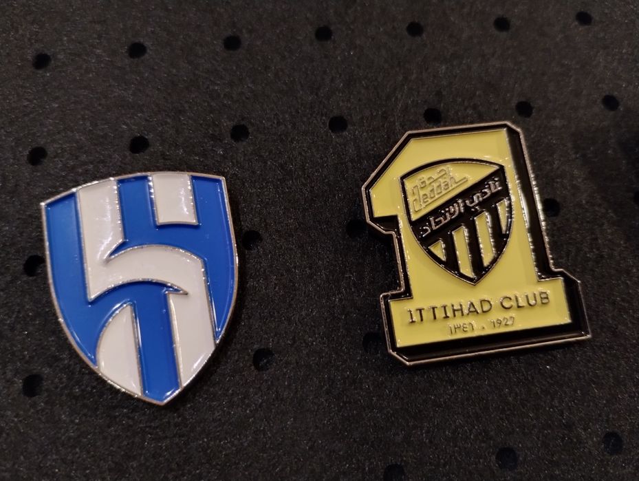 Kluby Arabia Saudyjska Al-Hilal Al-Ittihad Al-Ahli przypinki piny