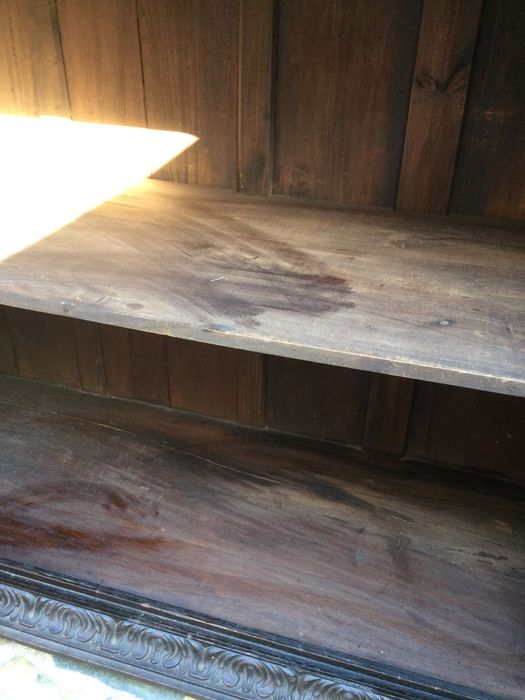 Móvel Copeiro séc XVIII Madeira maciça entalhada Anjos 2,26 mt altura