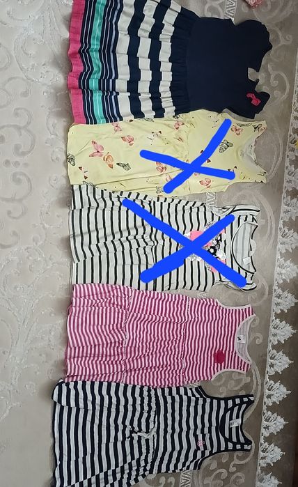Сарафаны Платья  5-6 Трусы 3-5, носки 2-5лет лет. Пижа