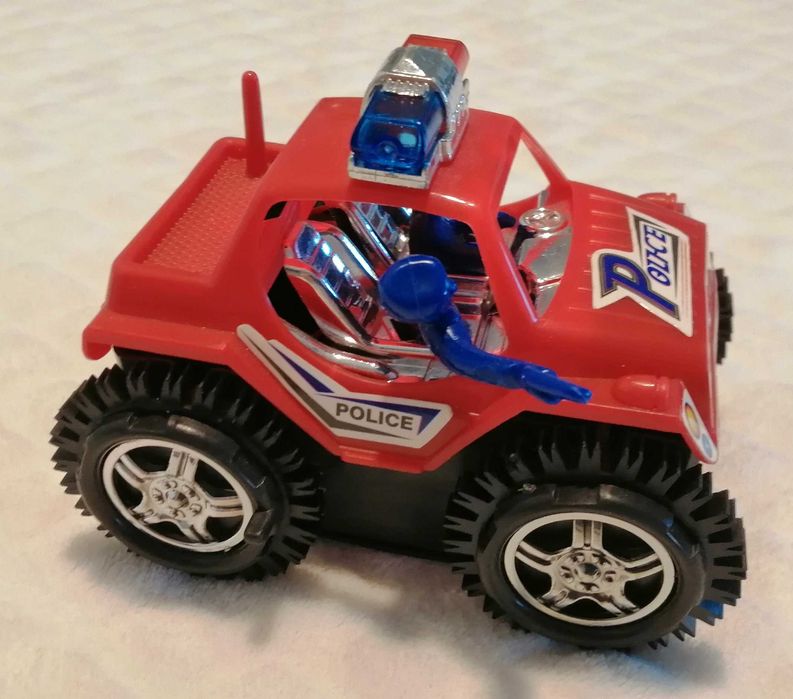 Policja, radiowóz, dżip, 11,5cm, napęd (Zabawka, Autko)