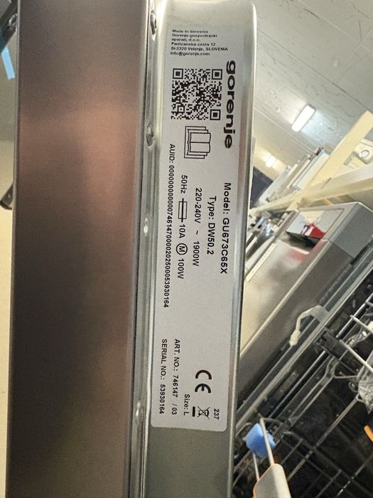 Zmywarka do zabudowy 60 cm GORENJE