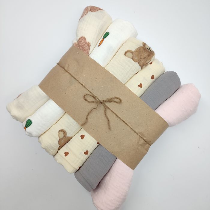 Пелюшки дитячі бавовняні фланелеві муслінові непромокаючі пеленки