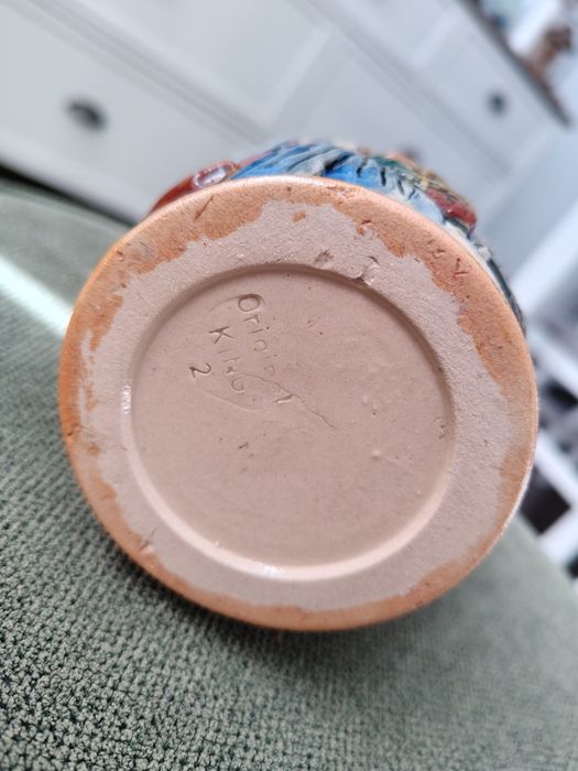 Ceramiczny kufel ozdobny do piwa, Made in GDR