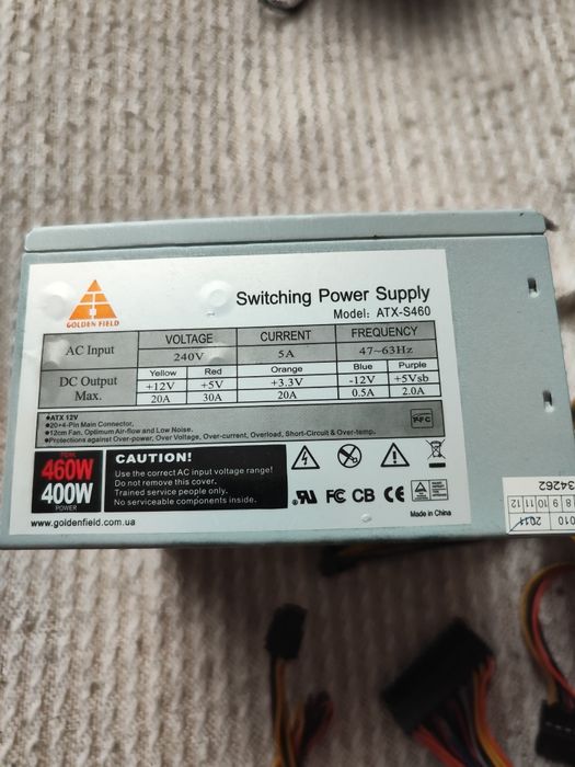 Блок питания Golden Field 440/490W