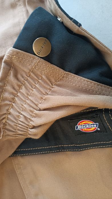 DICKIES Spodnie Robocze na szelkach Ogrodniczki carhartt roz 58 brąz