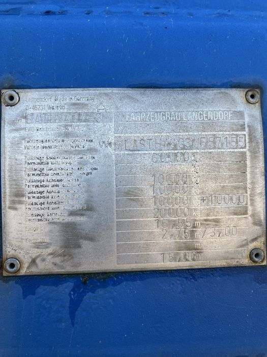 Naczepa niskopodwozie Langendorf