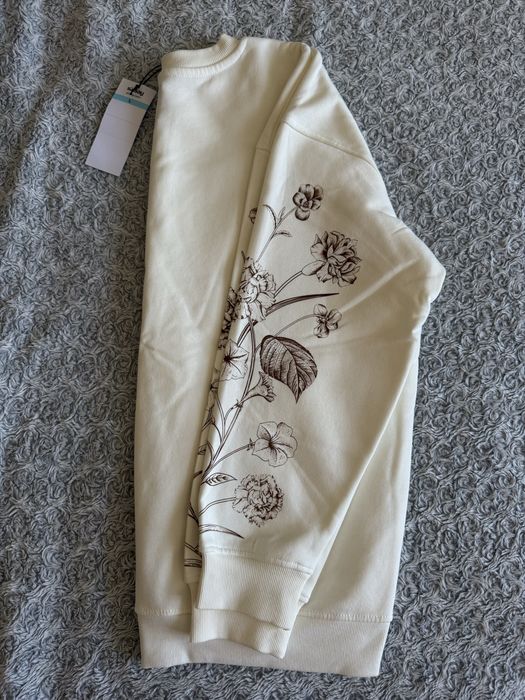 Світшот з принтом на флісі L-XL