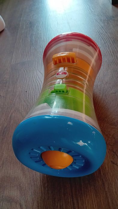 Zabawka sensoryczna wieża 3w1 Fisher Price, walec do nauki raczkowania