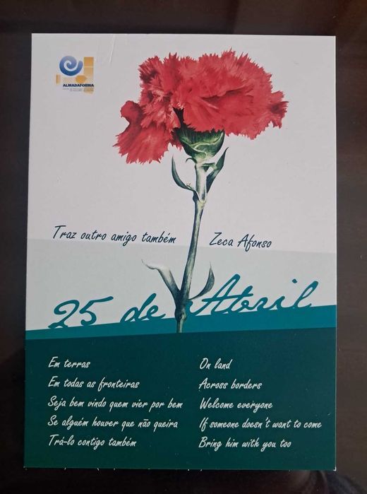 Postal Comemorativo '25 de Abril'