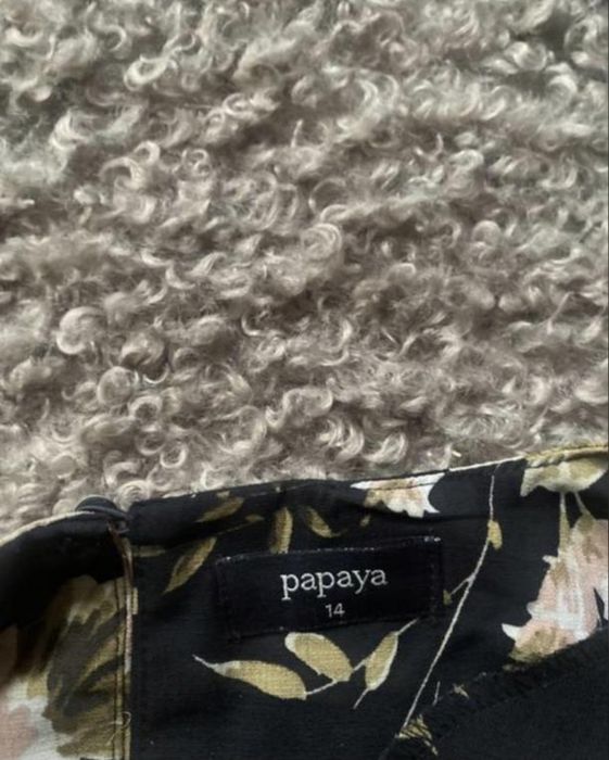 Платя квітковий принт papaya