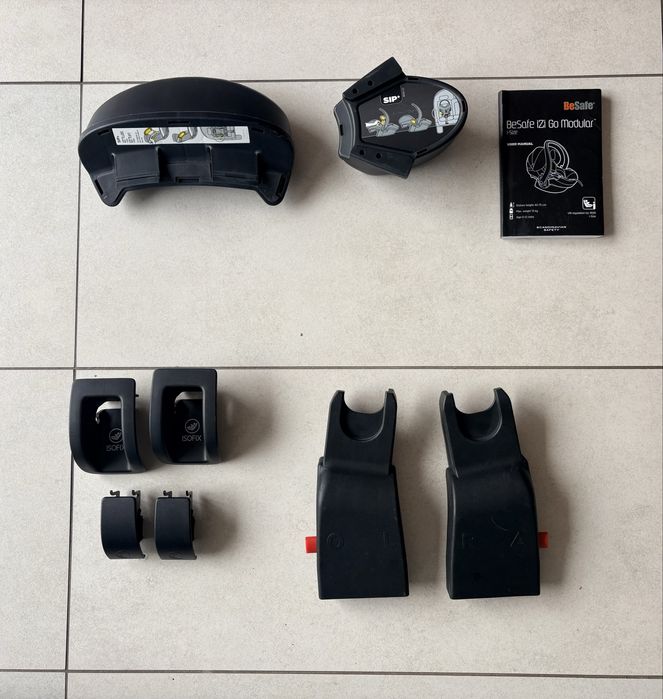 BeSafe 0–4 lata | 2 foteliki + baza ISOFIX + adaptery | komplet
