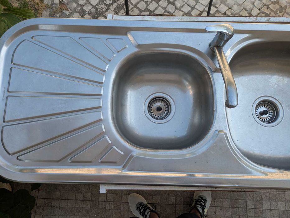 Lava louça duplo em inox