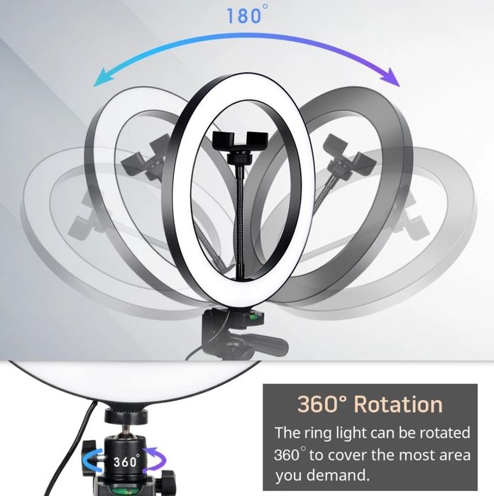 Штанив з лампою для фото відео зйомки